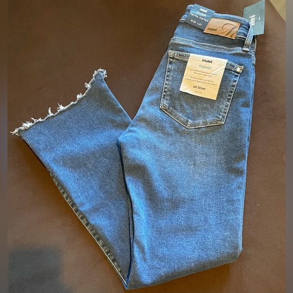 Mavi Anika Mid-Rise Crop Flare Woodrose main image 0
